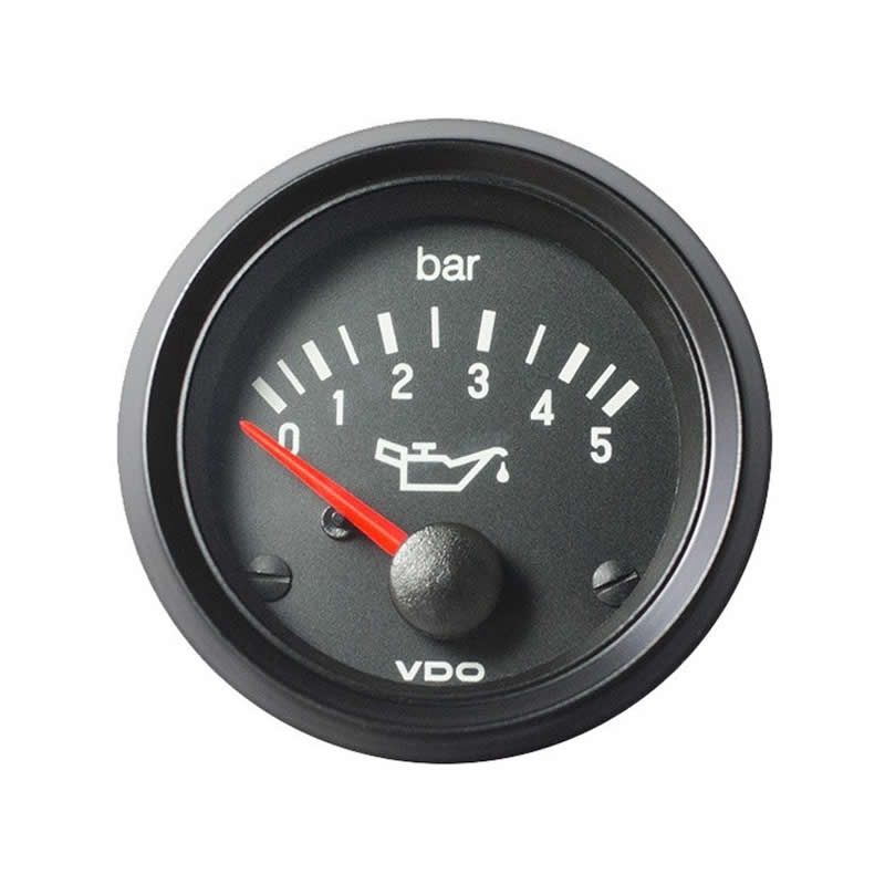 VDO Cockpit International Engine oil pressure 5Bar 52mm 24V